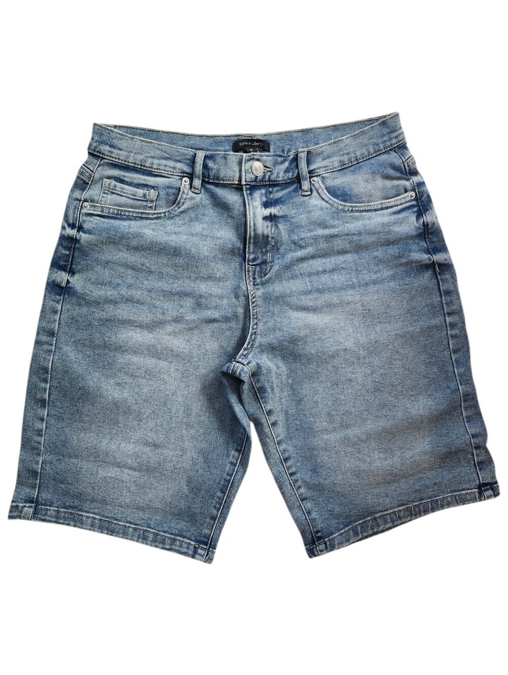 Love & Liberty Denim Jorts | Light Wash Bermuda Jean Shorts Size 5